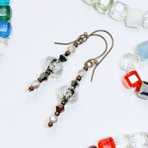 bohemian earrings  443# Victorian hatpin earrings vintage dangle earrings flair